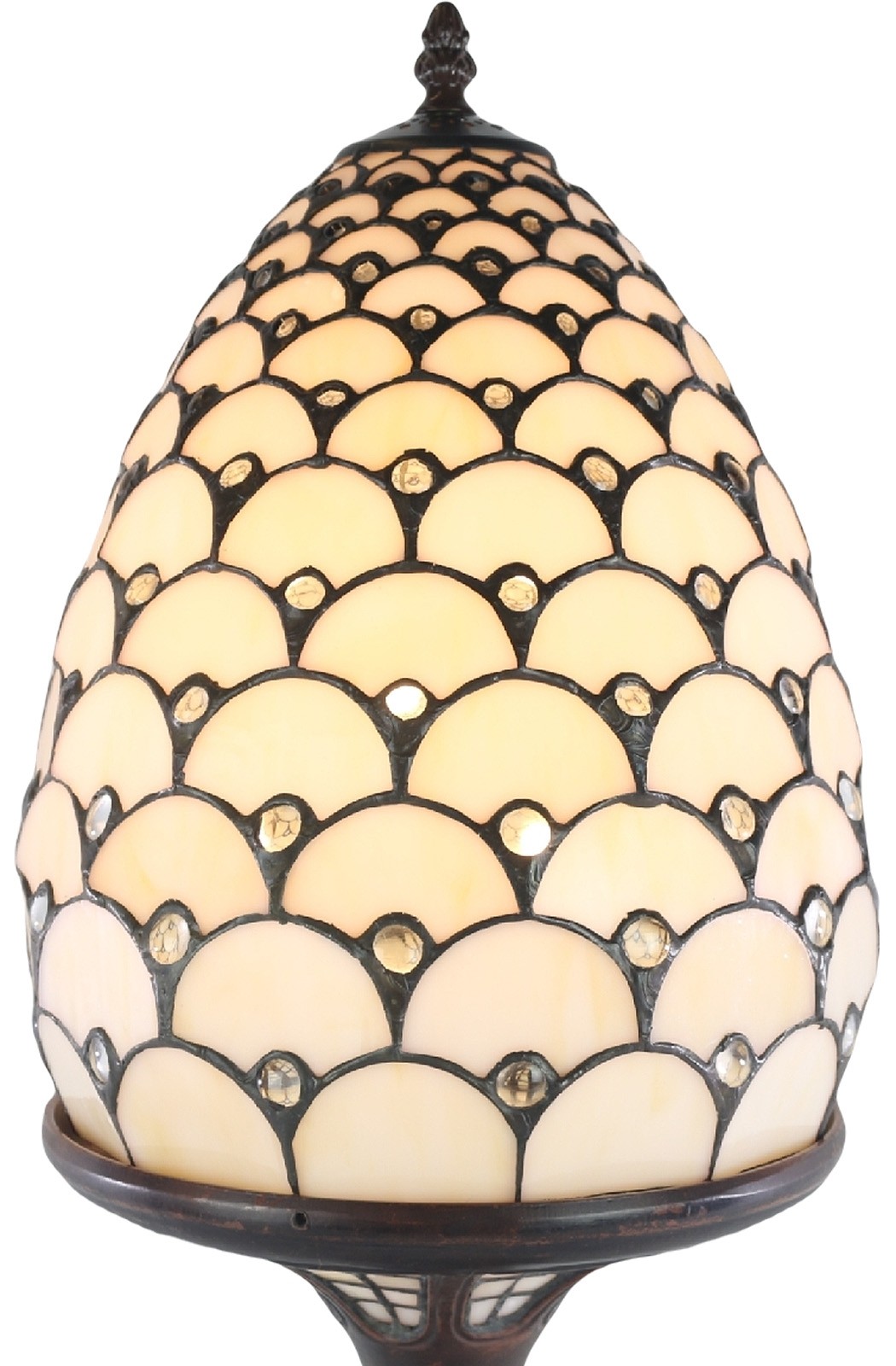 Tiffany top egg lamp