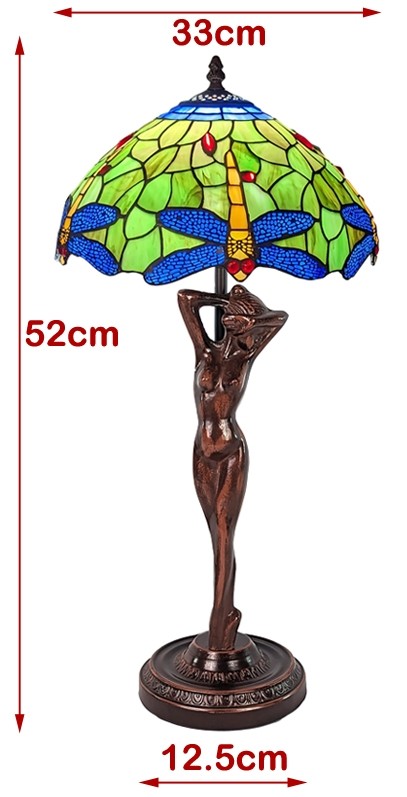 Tiffany lady outlet lamp