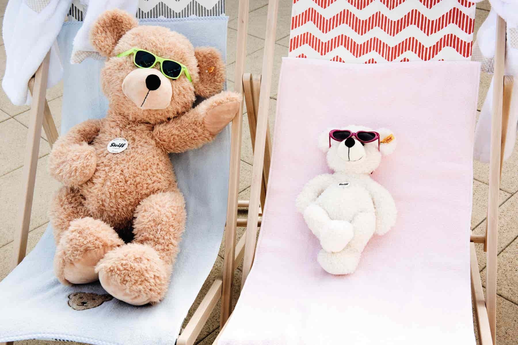 Steiff Fynn Teddy Bear Beige Soft Plush 80cm 111389