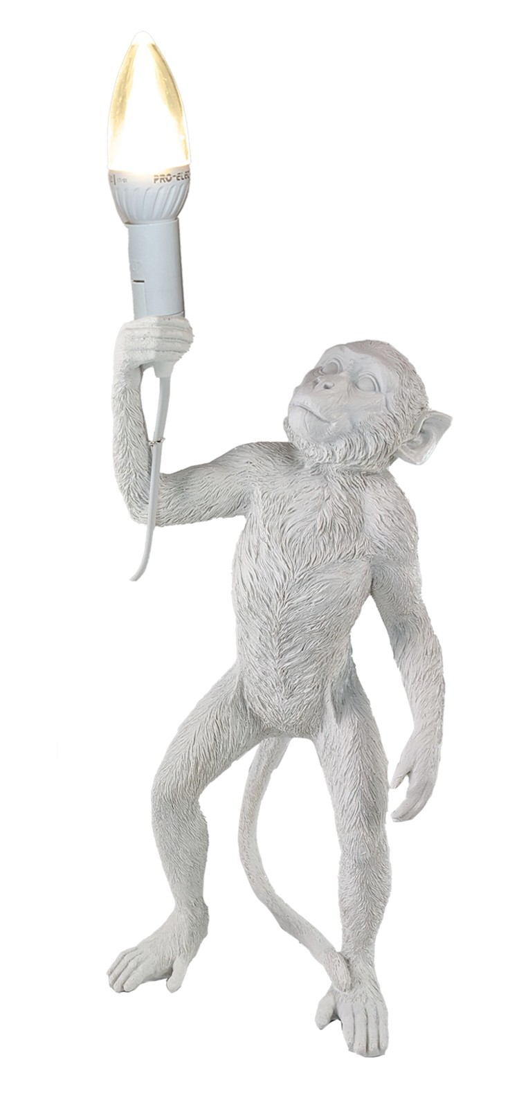 Monkey Holding Candle Lamp + Free Bulb 40cm