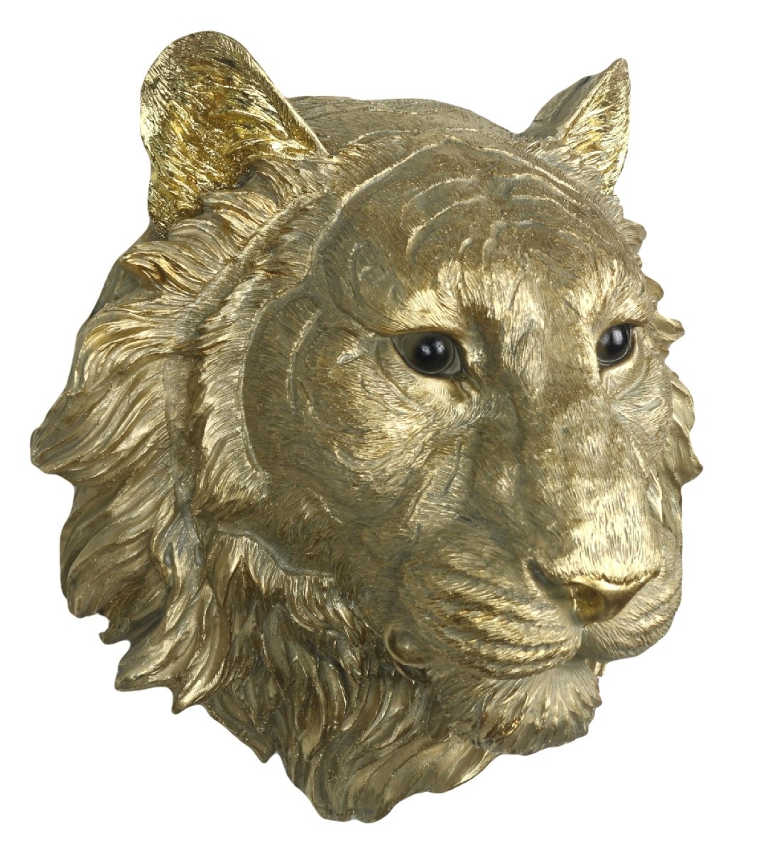 Gold Tiger Head Wall Art 37.5cm
