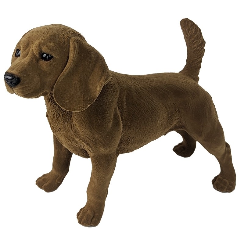 40.5cm - Floppy Eared Dog Standing Flock Finish 