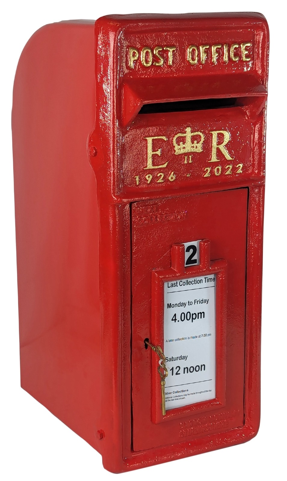 ER 1926 - 2022 Post Box Red 60cm