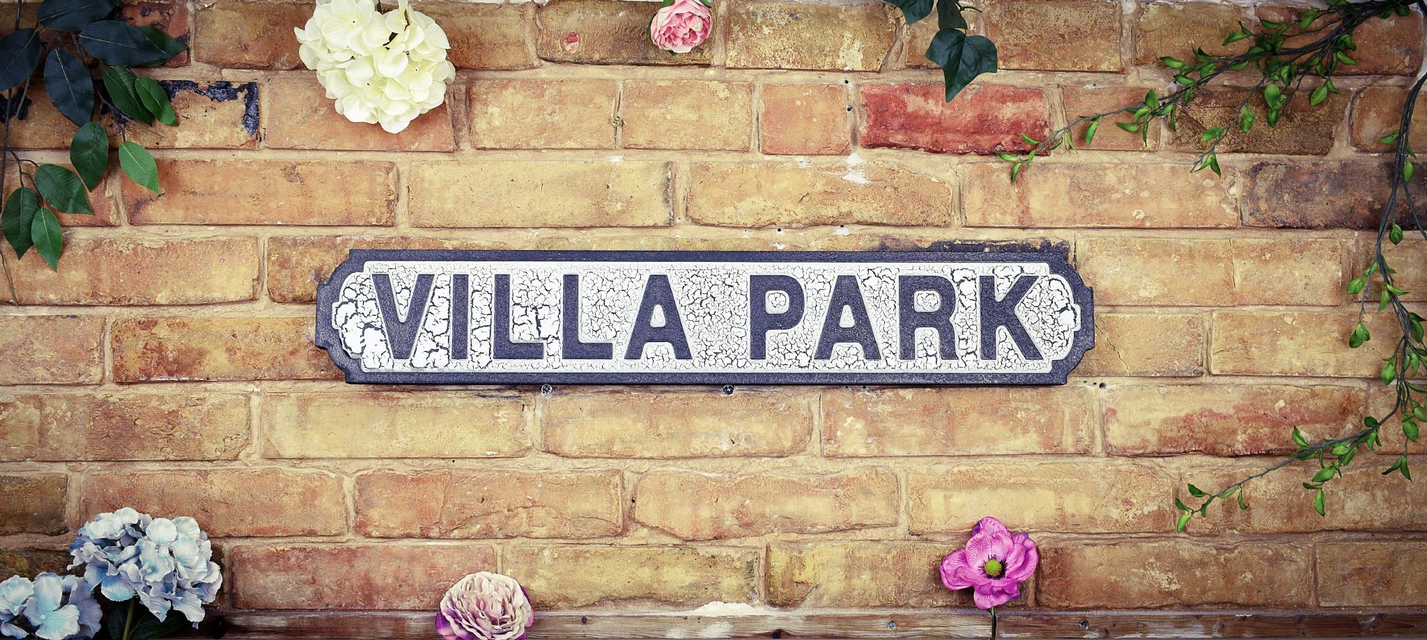 Vintage Road Sign Villa Park (Aston Villa FC)