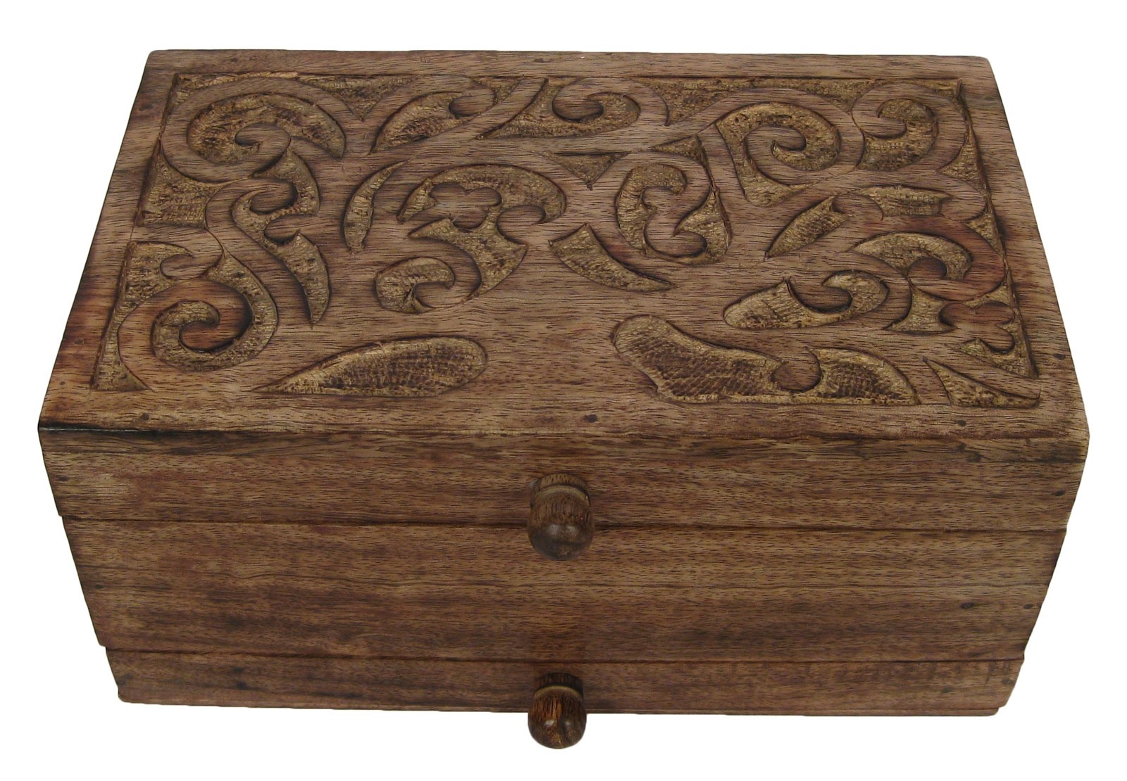 Mango Wood Tree Of Life Design Jewellery Box