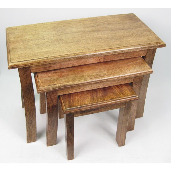 Dark Mango Wood Nest Of Tables The mango wood we naturally. Drawquack