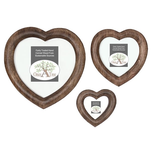 Set Of 3 Heart Shaped Photo Frames