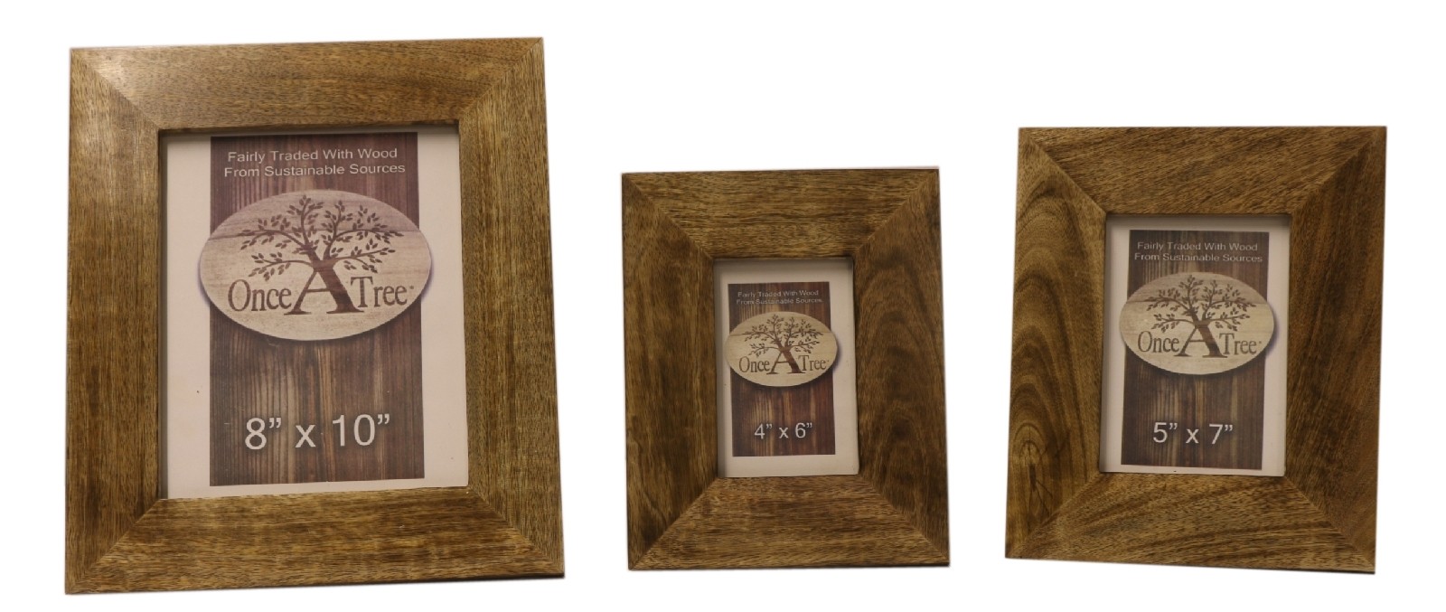 Mango Wood Photo Frames - Set/3