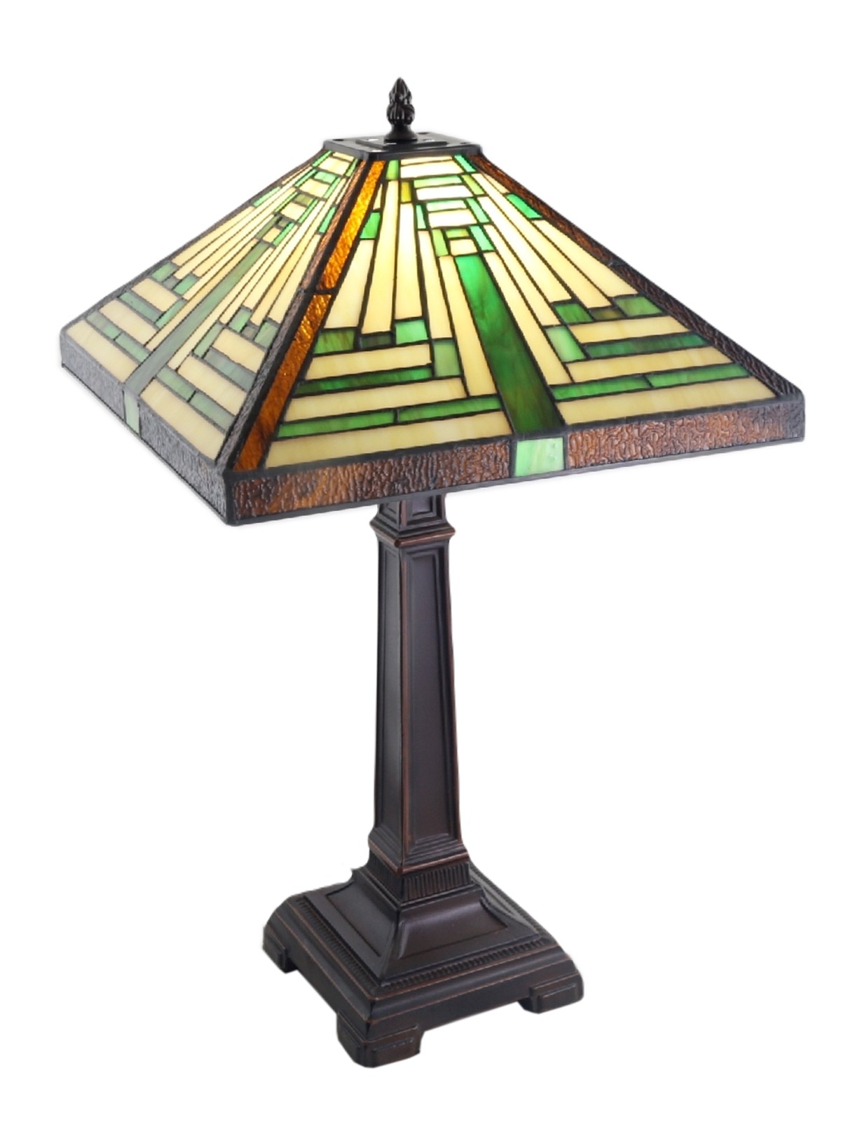 Pyramid Deco Tiffany Table Lamp - 53cm