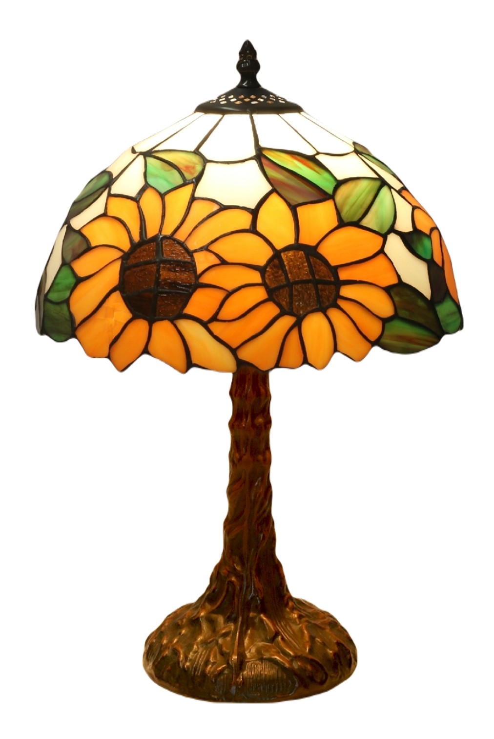 Sunflower Lamp (Medium) 46cm With 30cm Shade Dia. + Free Bulb