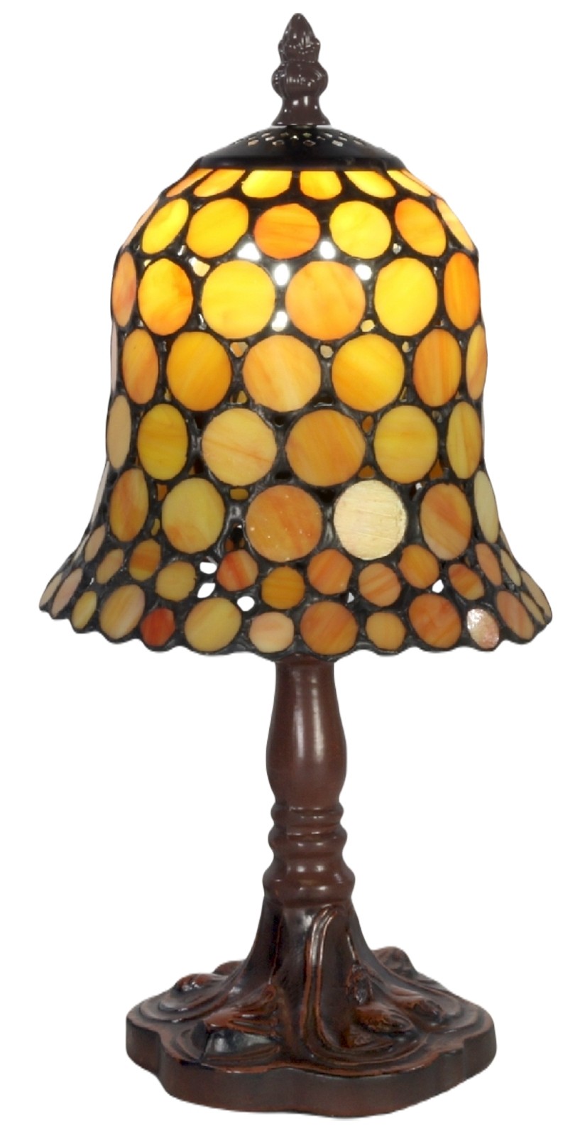 Spot Design Tiffany Amber Lamp 32cm + Free Bulb