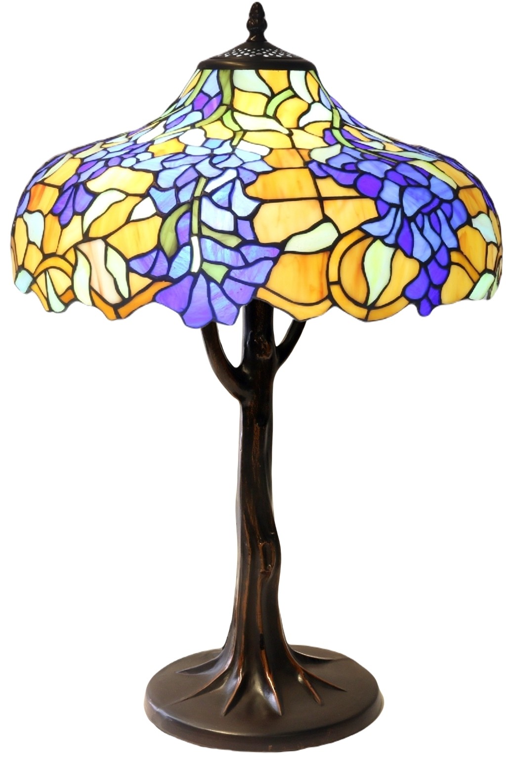 Wisteria Tiffany Table Lamp 33cm (Small) + Free Bulb