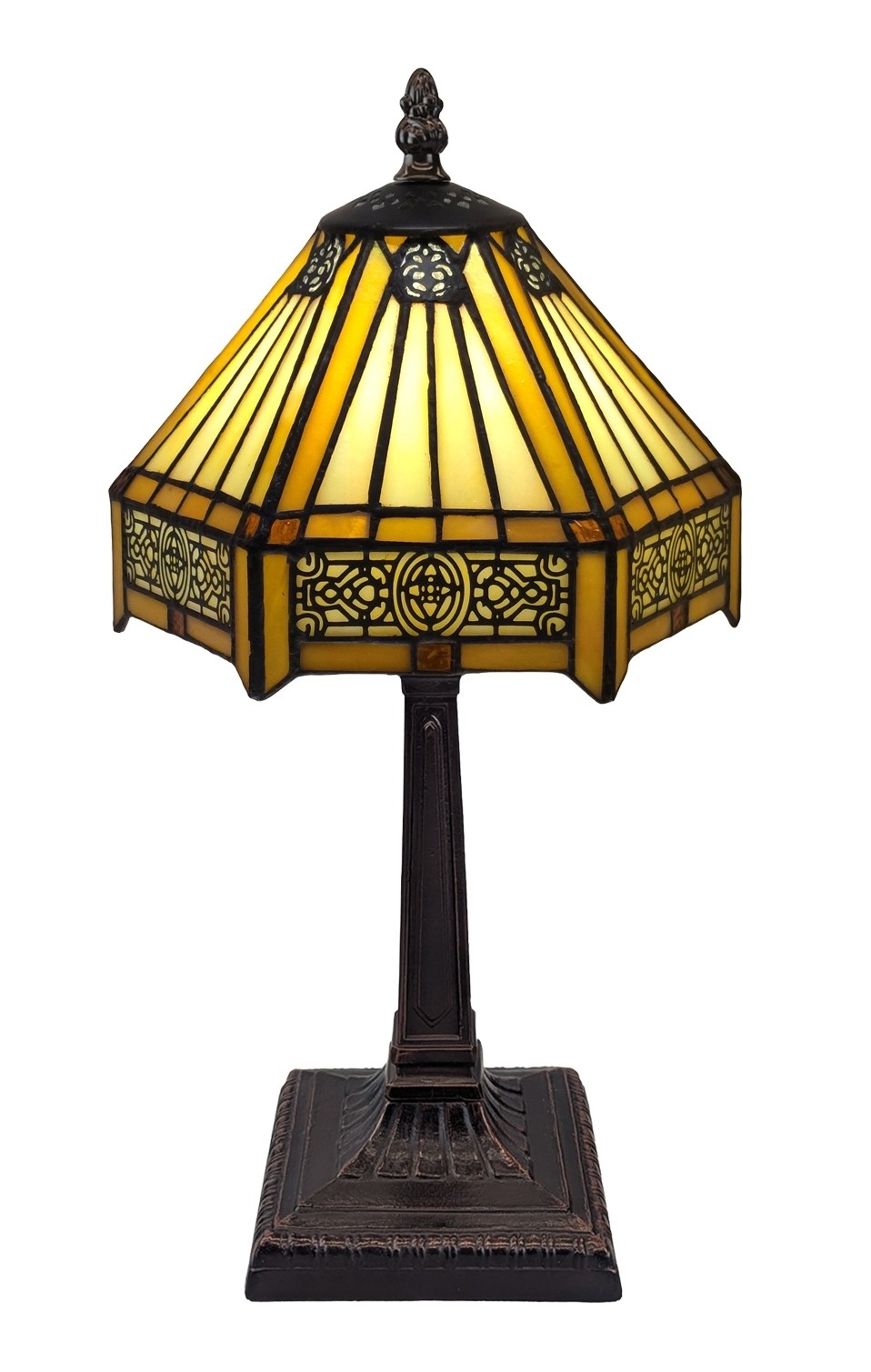 Small Tiffany Lamp - Art Deco Design 39cm + Free Bulb