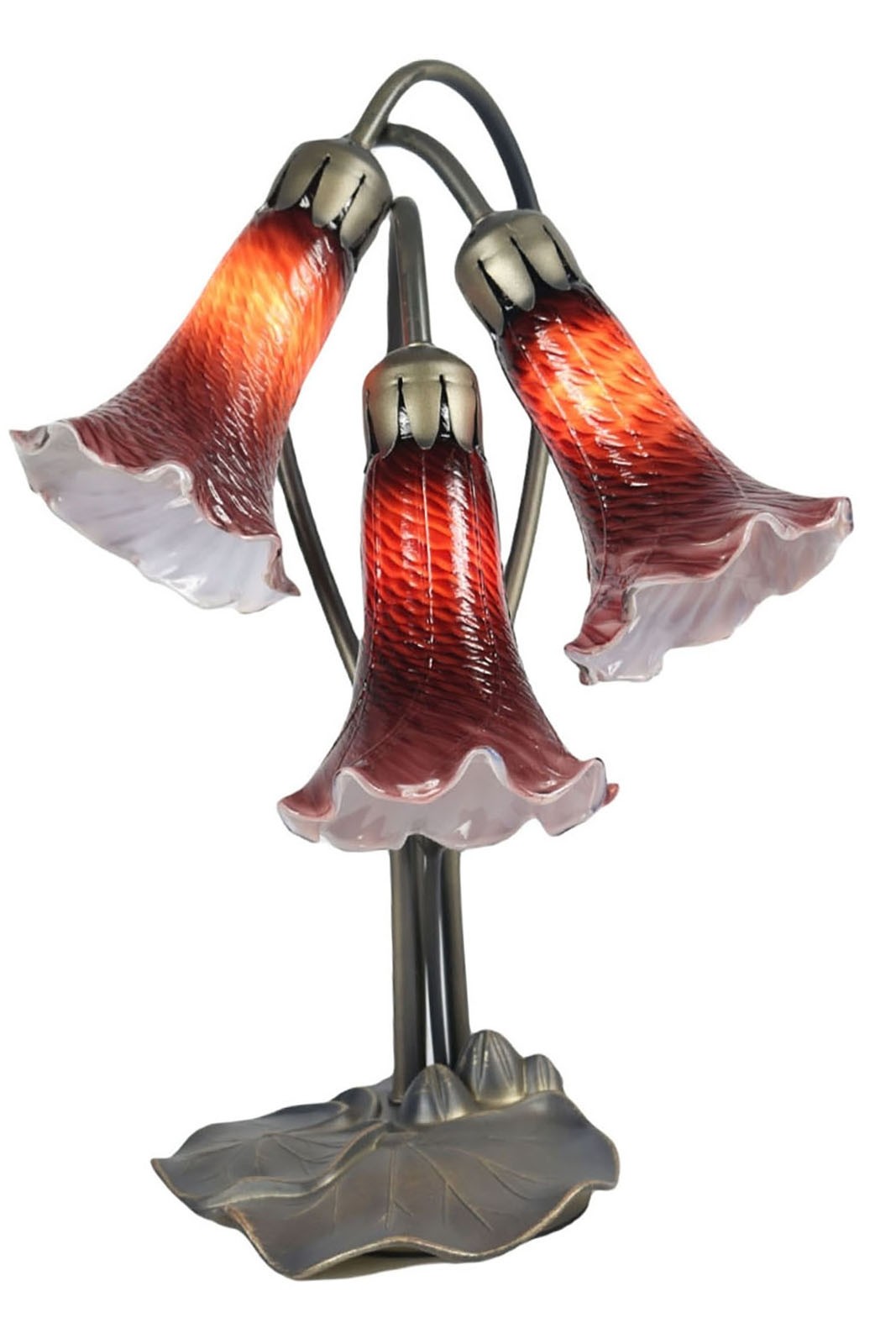 Lily Lamp 3 Venetian Sunset Shades 40cm Free Bulbs