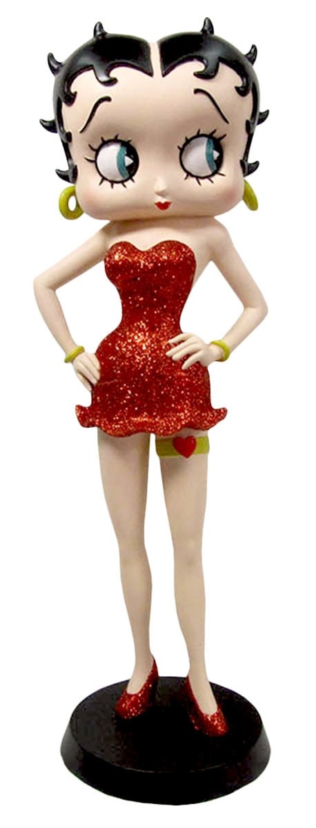 Betty Boop Garter (Red Glitter Dress) 32cm