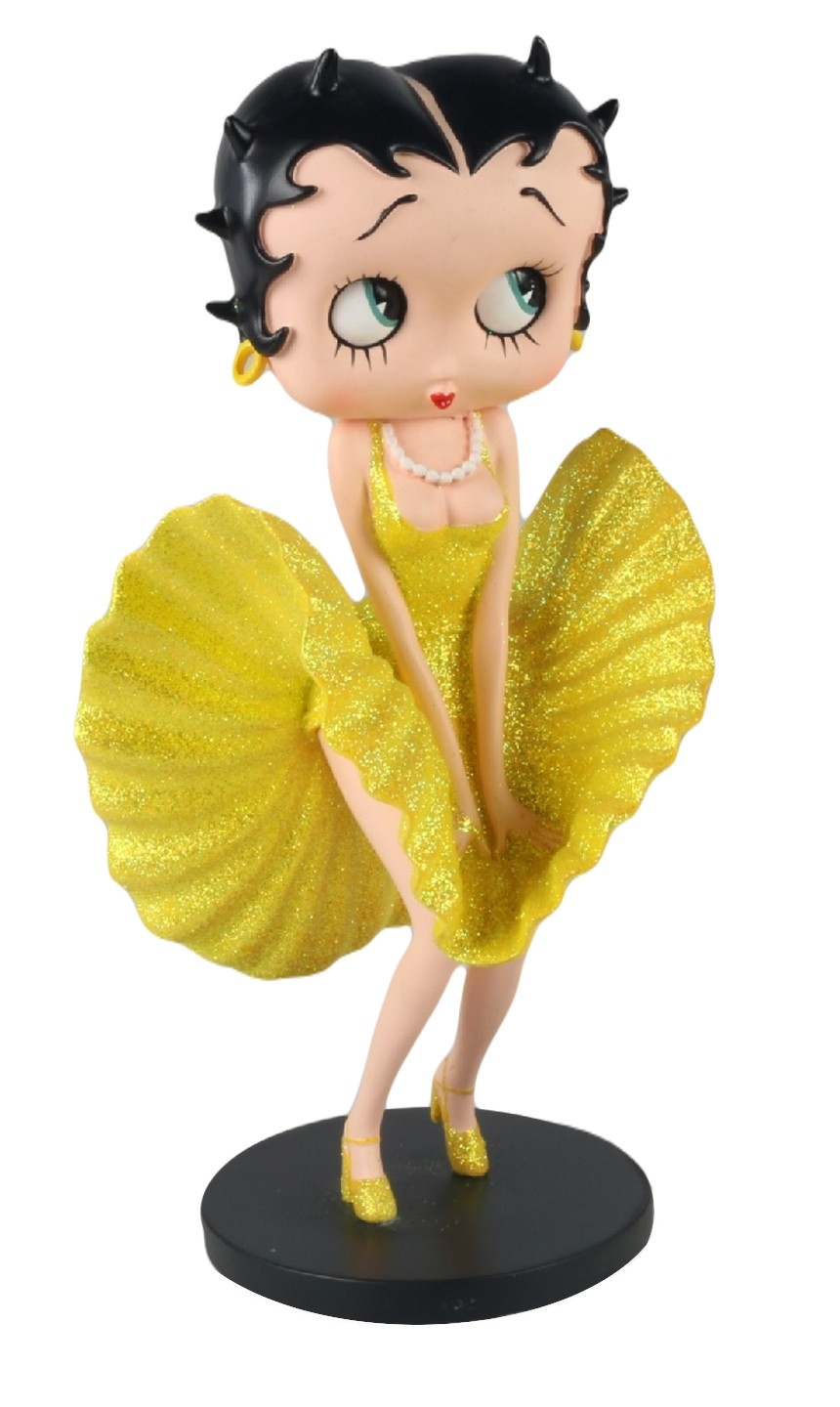 Betty Boop Cool Breeze (Yellow Glitter) 32cm Small