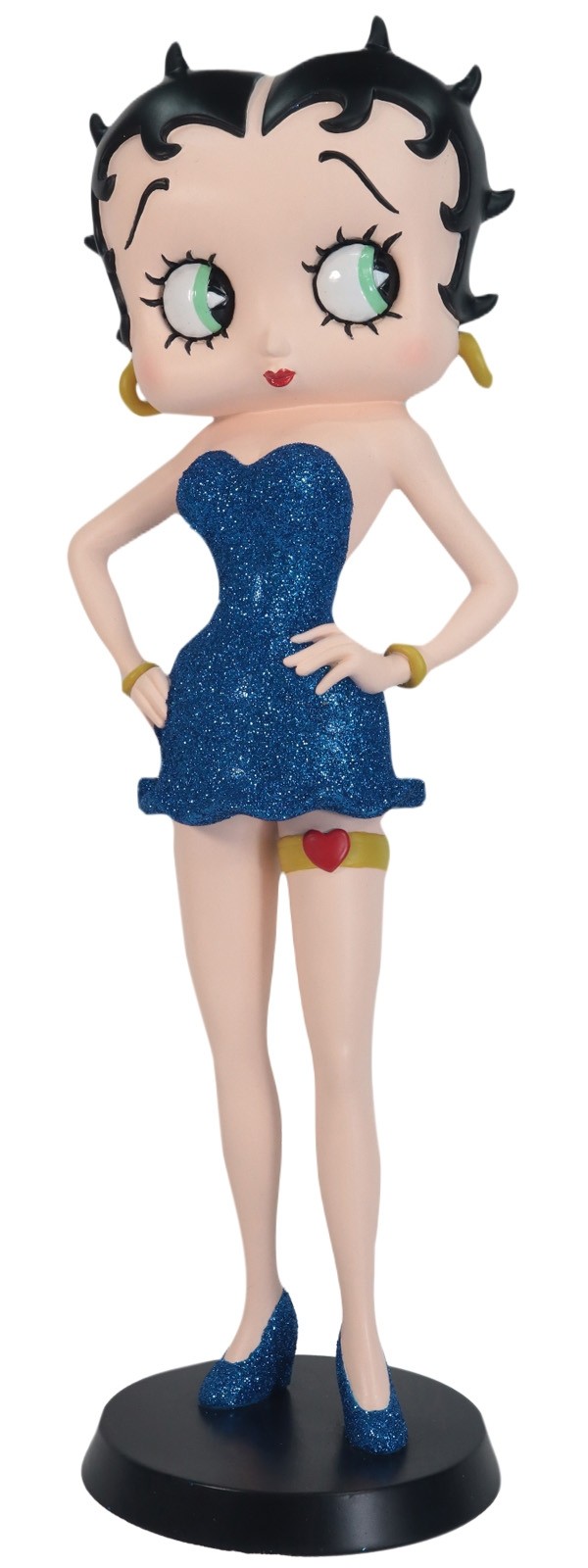 Betty Boop Garter (Blue Glitter Dress) 32cm