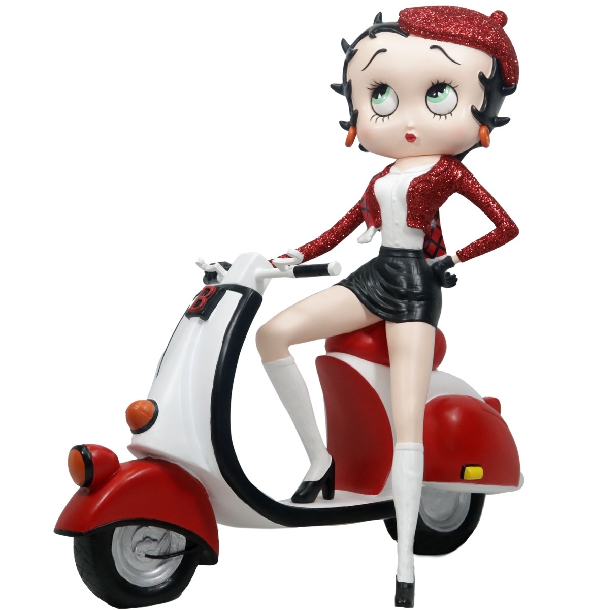 Betty Boop Scooter With Red Glitter 31cm