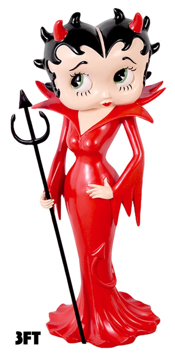 Large Betty Boop Devil Red Dress - 3ft