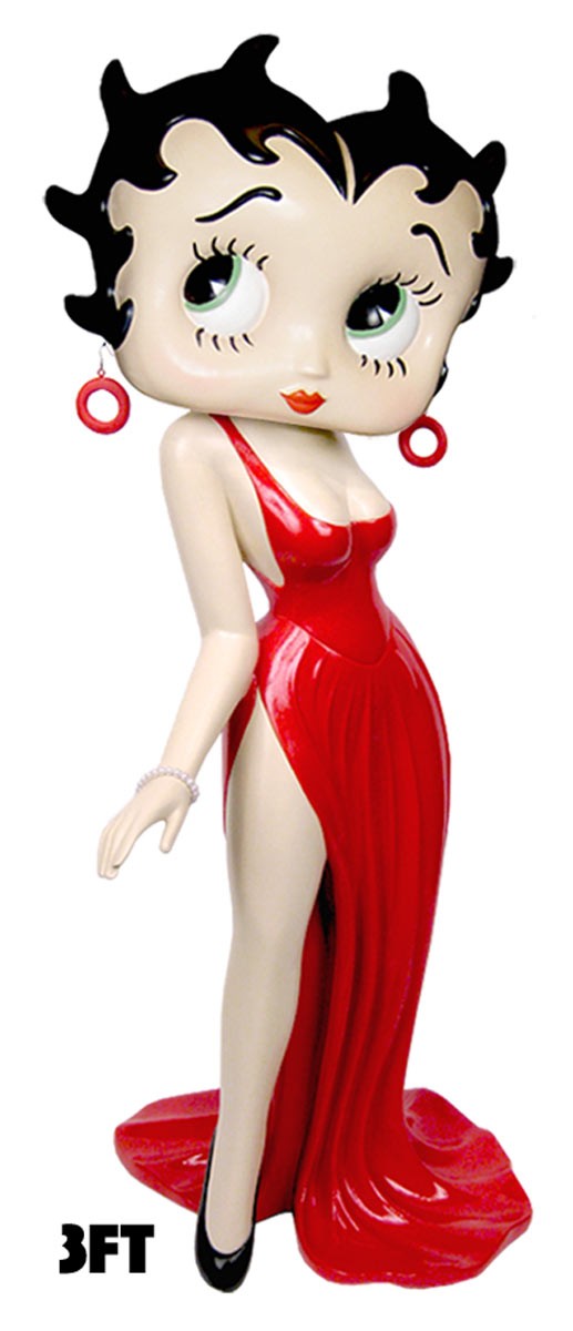 Large Betty Boop Red Dress - 3ft