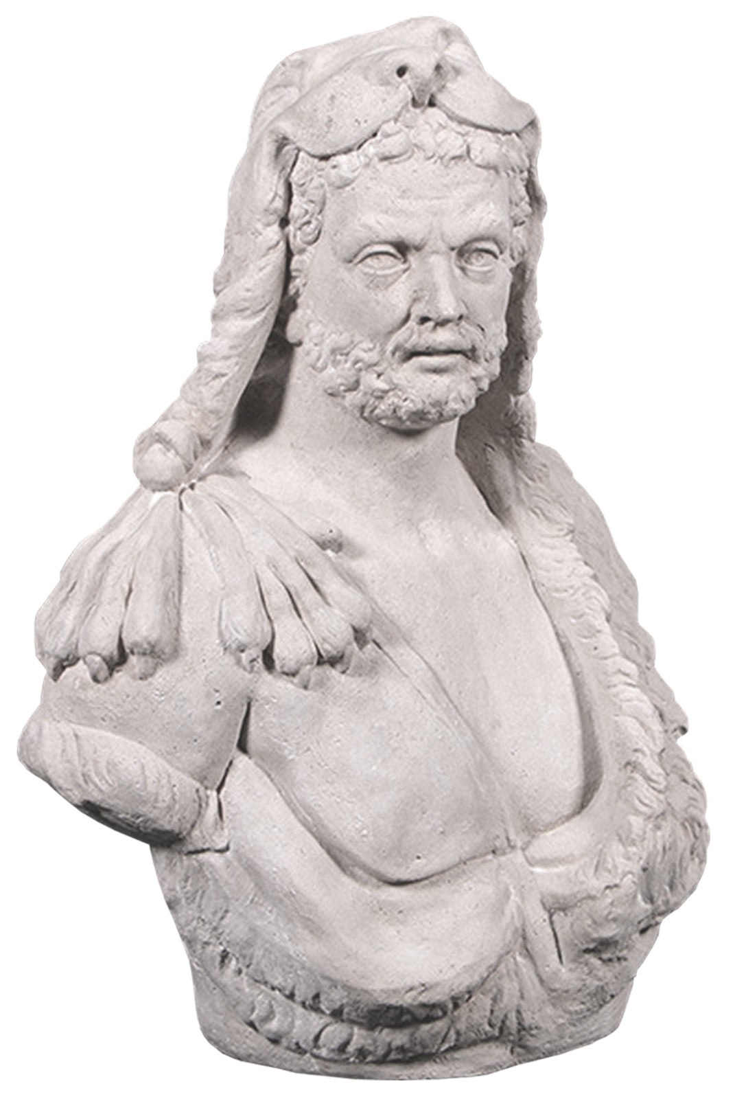 Hercules Bust - Roman Stone Finish - 81.5cm 
