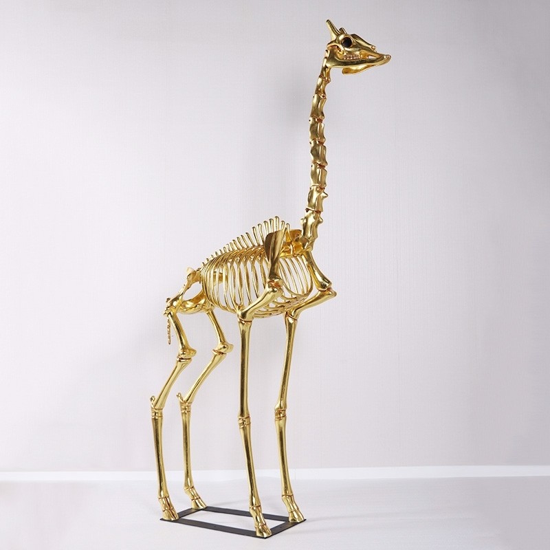 Giraffe Skeleton - 244cm - Gold Leaf Finish