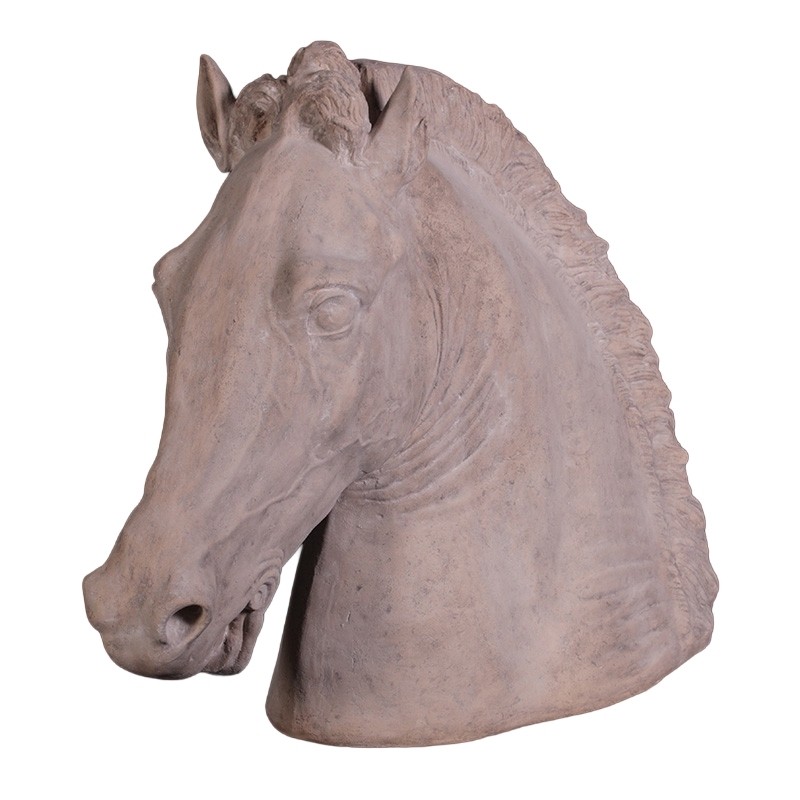 Equestrian Horse Head - Roman Stone Finish - 132cm