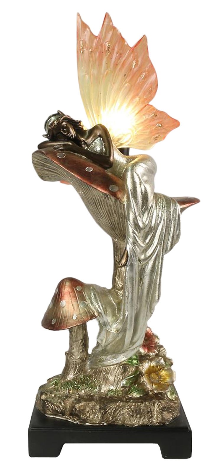 Art Deco Fairy Figurine Table Lamp Free Bulb