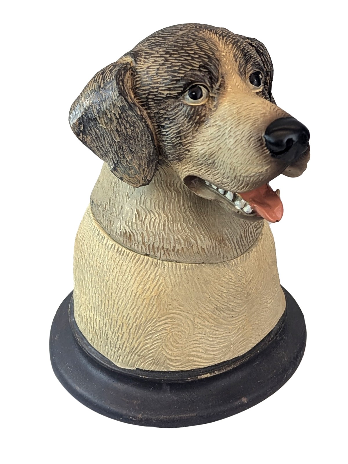 Dog Trinket Box Hand Painted Resin Beagle/Spaniel - 16cm