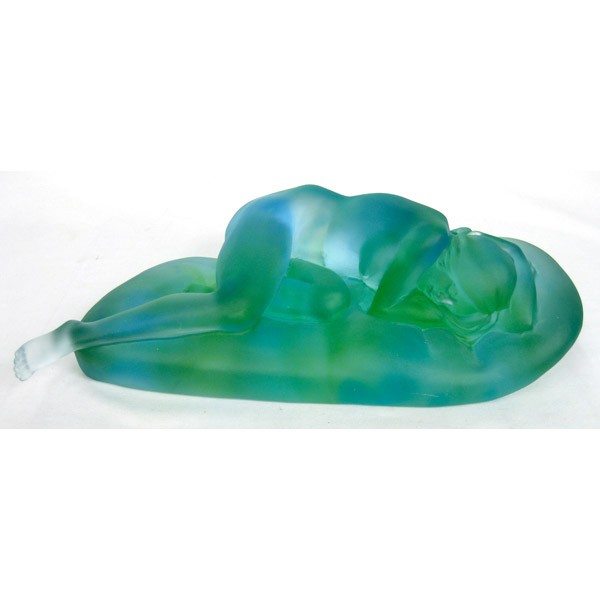 Crystal Glass Lady Sleeping 31cm
