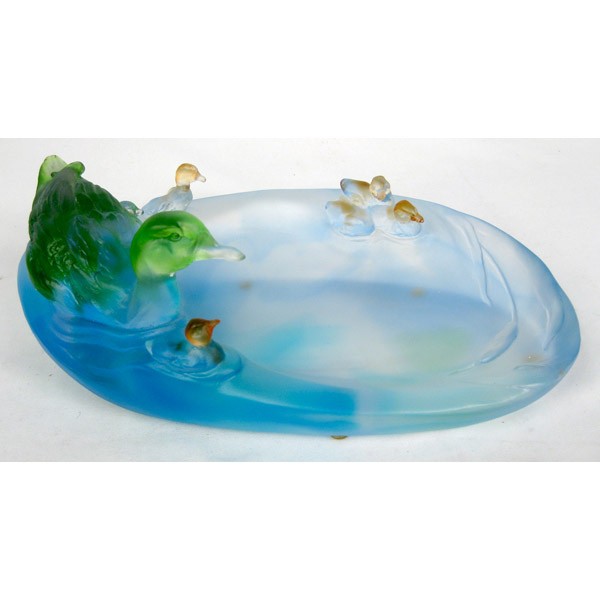 Crystal Glass Ducks 28.5cm
