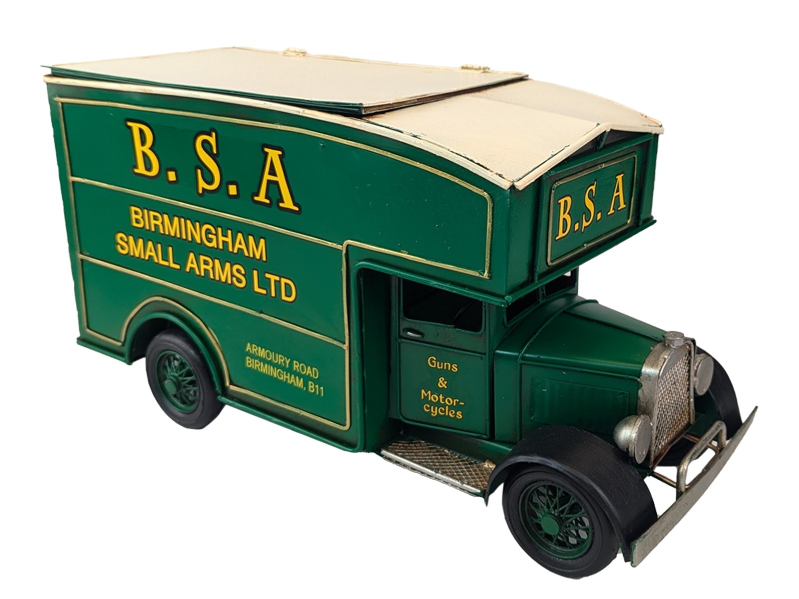 BSA Vintage Van Storage Box - Green 33cm