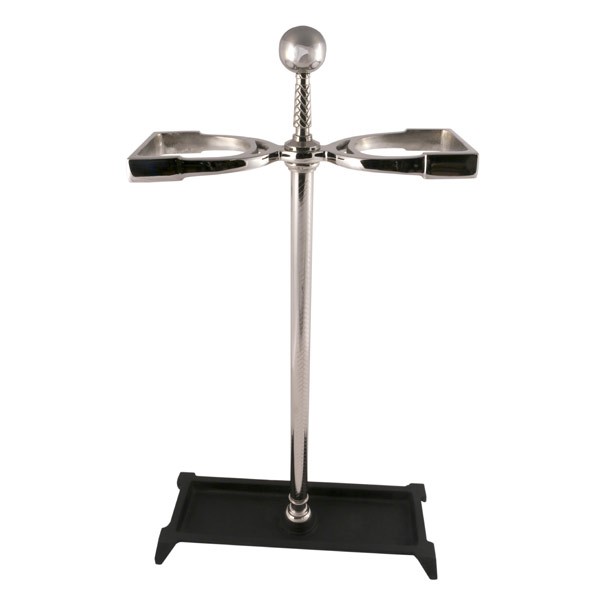 Umbrella Stand Nickel Plated 2 Stirrups