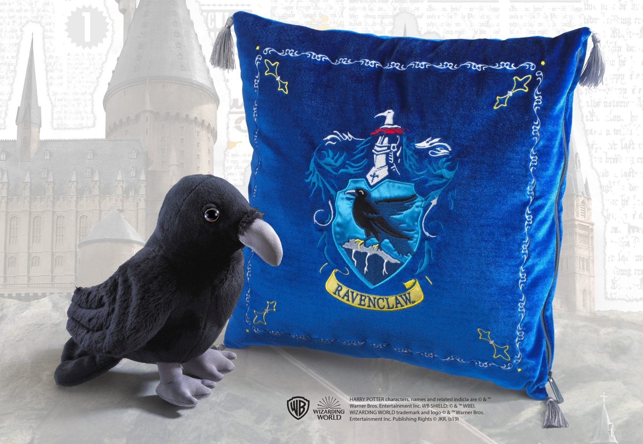 Plush Ravenclaw House Mascot & Cushion