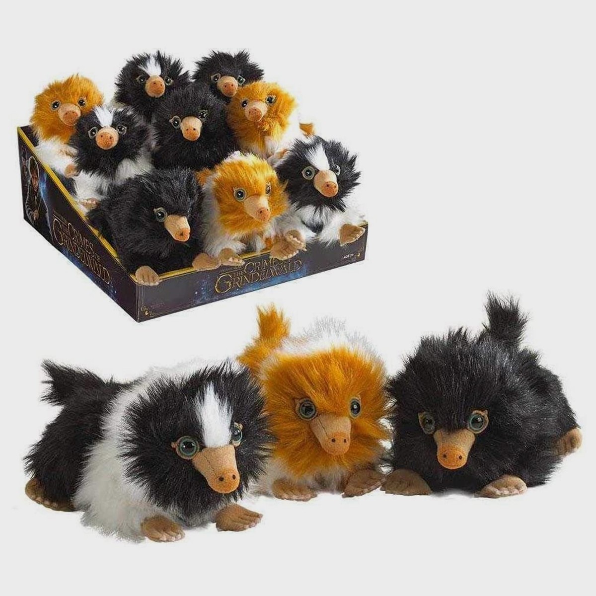 3 Miniature Baby Niffler Plush (ONE OF EACH COLOUR)