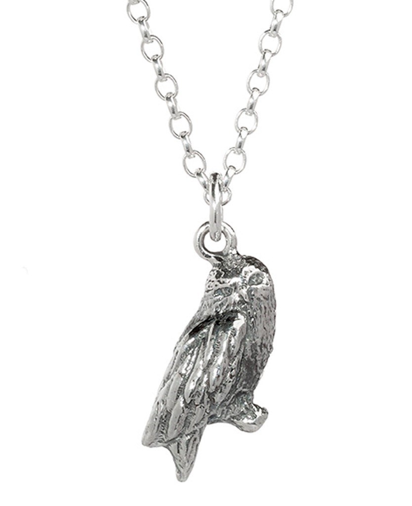 Harry Potter Hedwig Owl Charm Necklace in Sterling Silver
