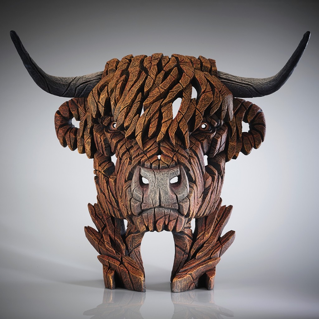 Highland Cow Bust - Brown - 52.5cm