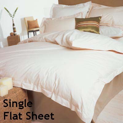 Percale 400 Count Single Flat Sheet