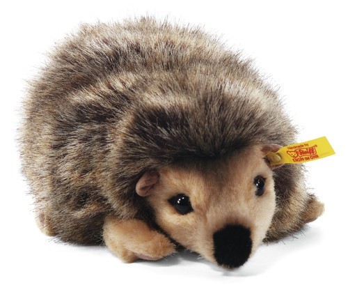 Steiff Joggi Hedgehog - Mottled Brown - Soft Woven Fur - 16cm - 070792