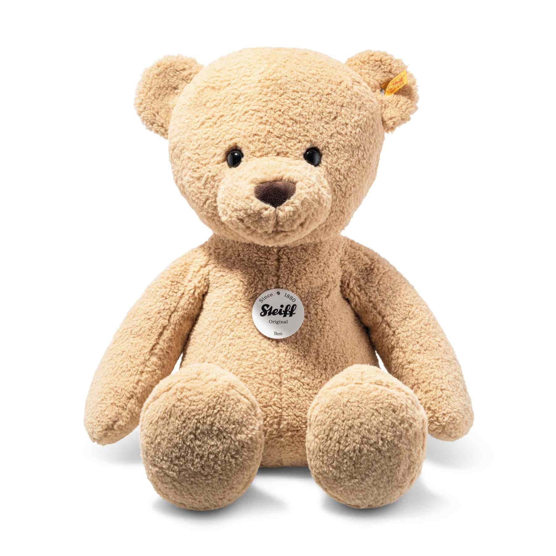 Ben Teddy Bear With Winter Jacket - 54cm - Beige