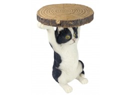 Black & White Cat Table - 51cm