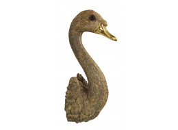 Gold Swan Head Wall Art 57.5cm