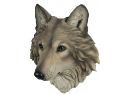 Wolf Head Wall Hanging 34.5cm