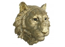 Gold Tiger Head Wall Art 37.5cm