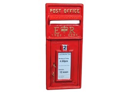 ER 1926-2022 Post Box Red  (FRONT ONLY) - Wall Mount 58cm