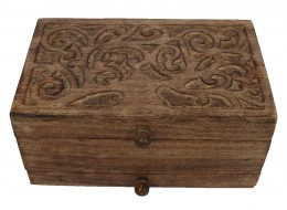 Mango Wood Tree Of Life Design Jewellery Box