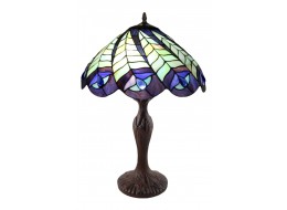 Peacock Tiffany Table Lamp - 58cm