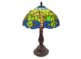 Dragonfly Tiffany Table Lamp 46cm (Medium) + Free Incandescent Bulb