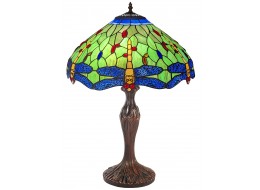 Dragonfly Tiffany Table Lamp 59cm (Large) + Free Incandescent Bulb