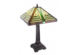 Pyramid Deco Tiffany Table Lamp - 53cm